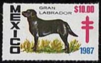 Лабрадоры на почтовых марках